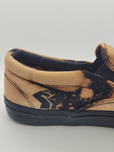 Load image into Gallery viewer, Reverse dyed men&#39;s canvas loafers Black Men are Dope size 13
